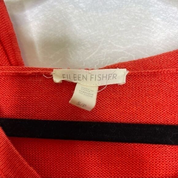 Eileen fisher hooded organic linen pullover top S - Picture 3 of 5